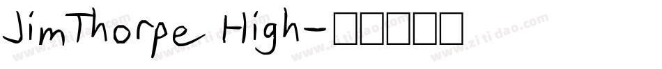JimThorpe High字体转换